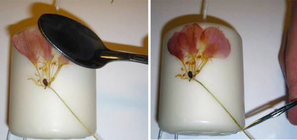 So machen Sie Kerzen zu Hause für Anfänger aus Wachs, Wachs, alten Kerzen, Paraffin mit farbiger Flamme, Aroma, getrockneten Blumen