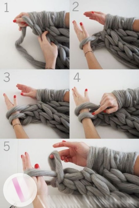 Dickes Garn zum Stricken, Handstricken, Häkeln