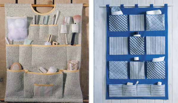 Organizzatori fai da te: masterclass con tessuto, cartone, scatole e mezzi improvvisati