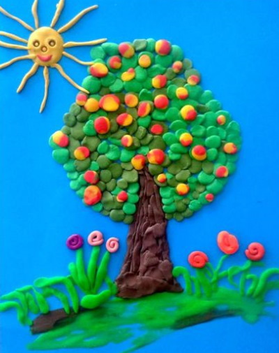 Plastilinkunst für Kinder im Alter von 2-3-4-5-6-7-8 Jahren. Was ist das, Vorlagen, Schablonen zum Thema Herbst, Winter, Frühling, Sommer, Tiere