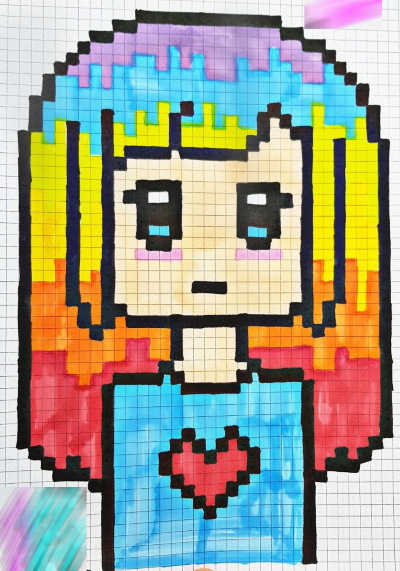 Zeichnungen von Charakteren aus Spielen, Cartoons, Anime nach Zellen