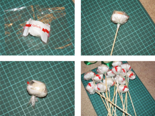 Essbarer Blumenstrauß für eine Frau. So machen Sie es selbst