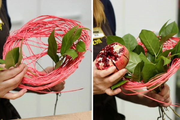 Essbarer Blumenstrauß für eine Frau. So machen Sie es selbst