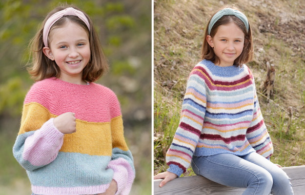 Strickpullover für Mädchen. Schnittmuster mit Beschreibungen, die besten Modelle mit Rundpasse, Halsausschnitt, Raglan-Oberteil