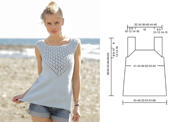 Strickblusen für Damen mit Stricknadeln mit Mustern, Sommer, aus Baumwolle