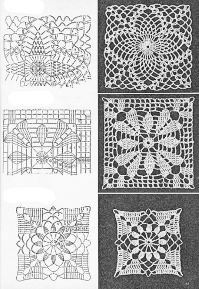 Häkeln Sie Granny Squares. Schnittmuster für Decken