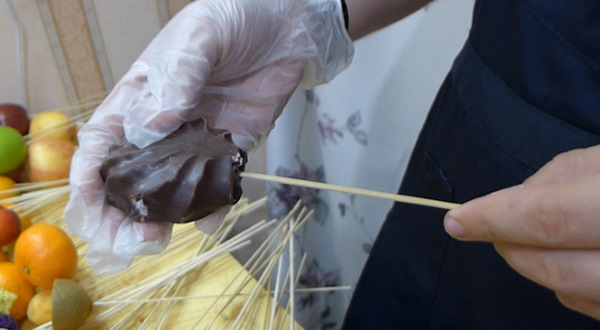 DIY-Sträuße aus Marshmallows und Marmelade. Foto, Meisterkurse