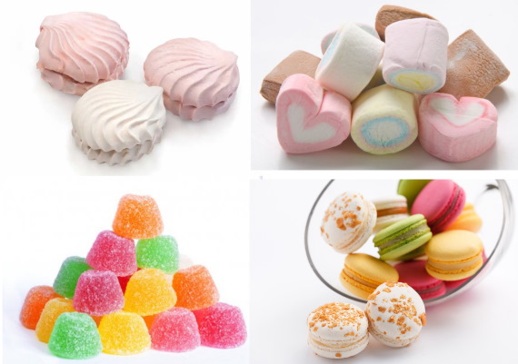DIY-Sträuße aus Marshmallows und Marmelade. Foto, Meisterkurse