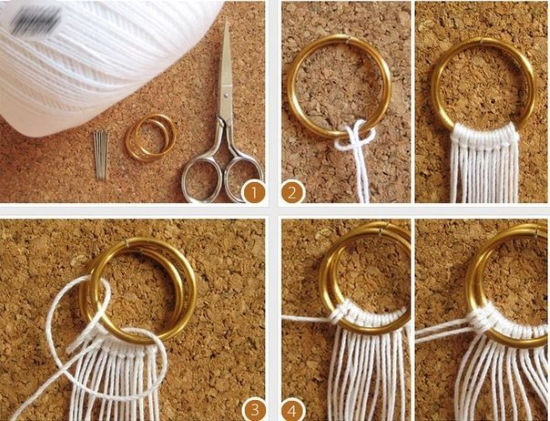 Makramee für Anfänger. Muster zum Weben von Armbändern, Knoten, Paneelen, Blumentöpfen, Tieren, Taschen