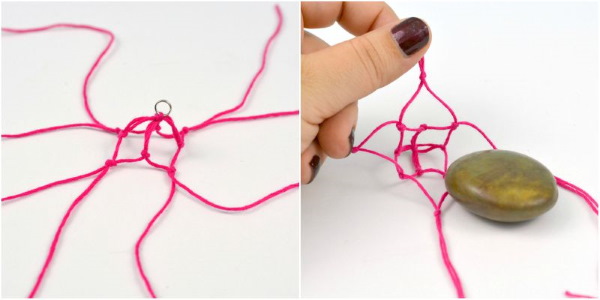 Makramee für Anfänger. Muster zum Weben von Armbändern, Knoten, Paneelen, Blumentöpfen, Tieren, Taschen
