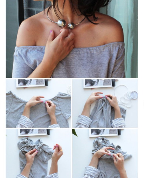Kleid mit offenen Schultern und Ärmeln. Schnittmuster zum Nähen von Sommer-, Hochzeits- und Abendkleidung. Foto