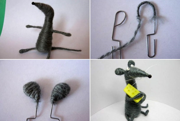 Basteln aus Strickfäden, Kleber, Leinwand, Pappe