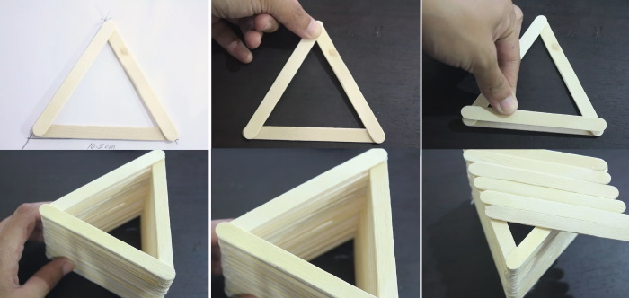 Basteln mit Eisstielen für Kinder. Fotos, Meisterkurse, Diagramme