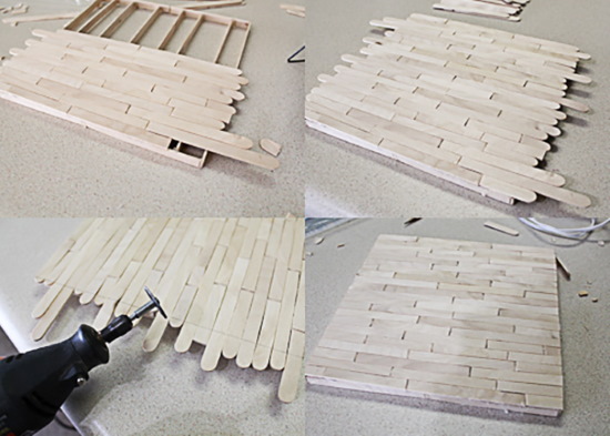 Basteln mit Eisstielen für Kinder. Fotos, Meisterkurse, Diagramme