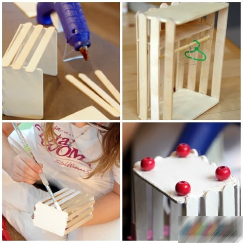 Basteln mit Eisstielen für Kinder. Fotos, Meisterkurse, Diagramme