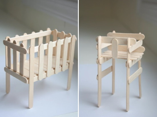 Basteln mit Eisstielen für Kinder. Fotos, Meisterkurse, Diagramme