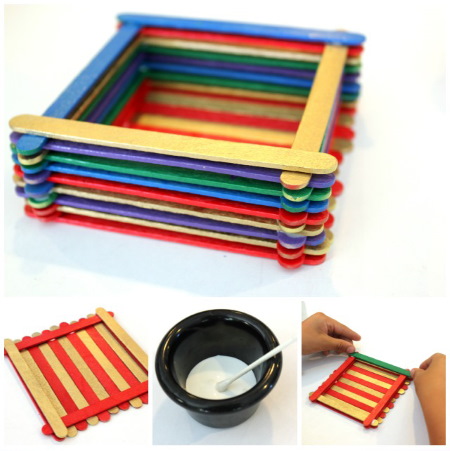 Basteln mit Eisstielen für Kinder. Fotos, Meisterkurse, Diagramme