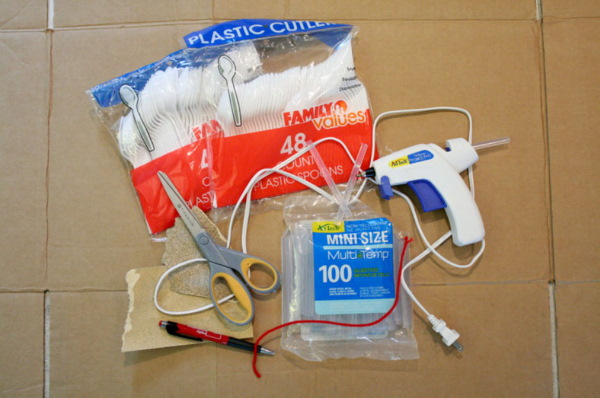 DIY Basteln aus Plastiklöffeln, Gabeln Schritt für Schritt