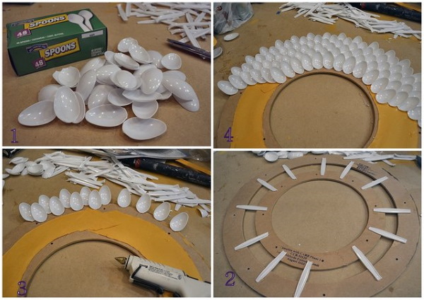 DIY Basteln aus Plastiklöffeln, Gabeln Schritt für Schritt