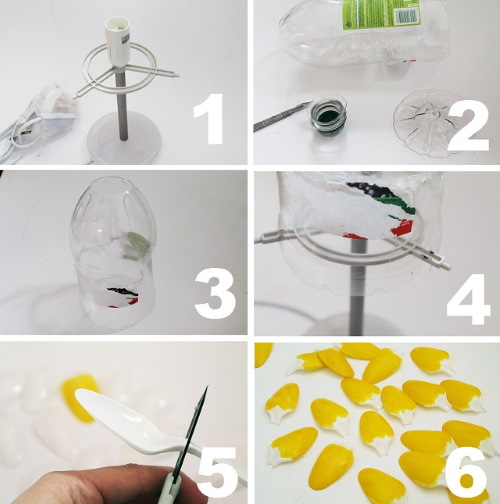 DIY Basteln aus Plastiklöffeln, Gabeln Schritt für Schritt