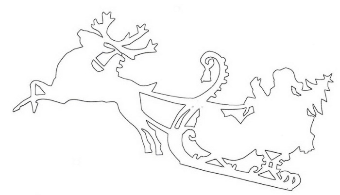 Neujahrsausschnitte. Vorlagen für Fenster: Mäuse, Bälle, Nu Pogodi, Eulen, Schneeflocken, Weihnachtsmann, Zeichentrickfiguren