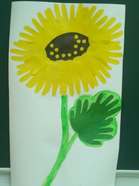 Palmenapplikationen aus farbigem Papier für Kinder: Herbstbaum, Igel, Pfau, Blumen
