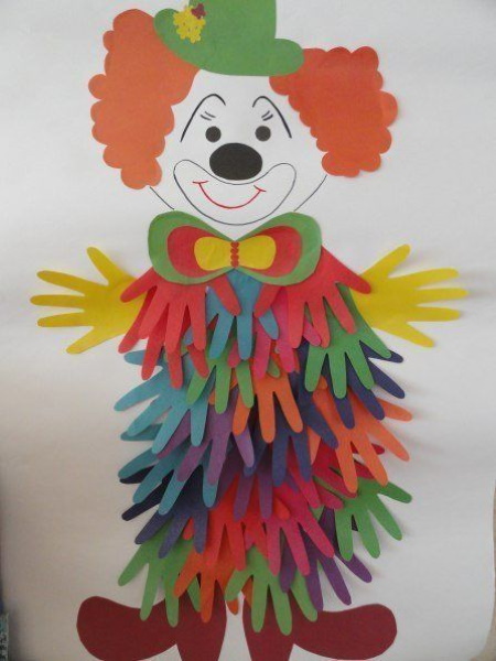 Palmenapplikationen aus farbigem Papier für Kinder: Herbstbaum, Igel, Pfau, Blumen