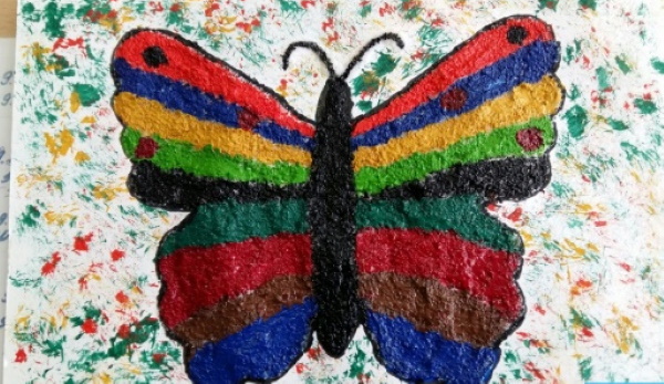 Schmetterlingszeichnungen für Kinder, Umrisse, Ausmalen mit Bleistift, Farben, Gouache