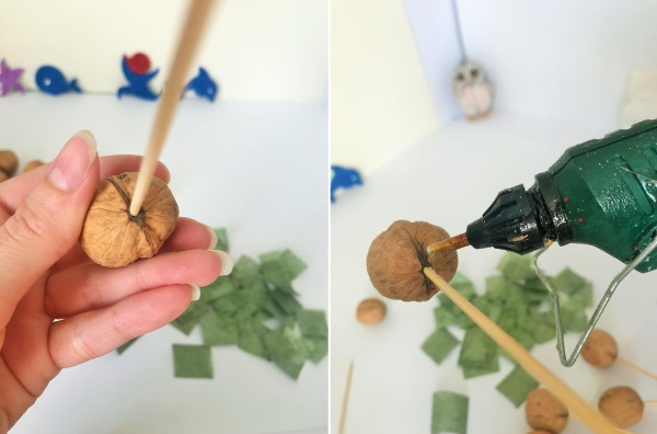 Sträuße aus Nüssen und Trockenfrüchten. DIY-Meisterkurse für Anfänger Schritt für Schritt