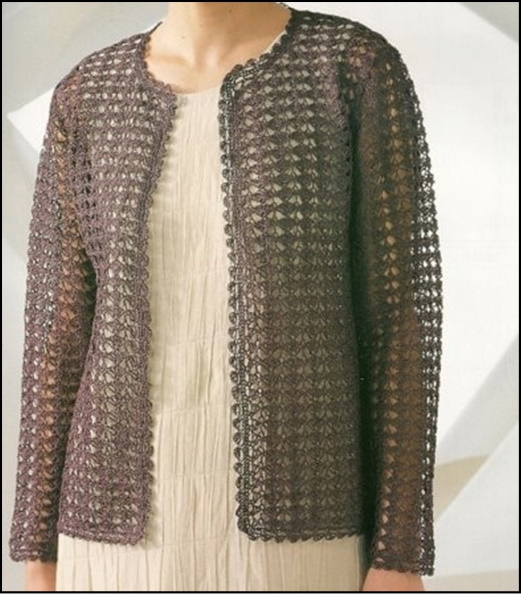 Häkel-Cardigan für Damen. Schnittmuster und Beschreibungen für Sommer, Herbst, Winter, für Übergrößen