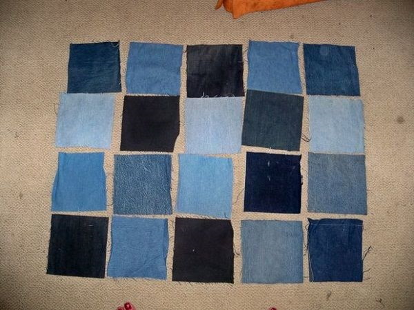 Teppiche zum Selbermachen aus alten Jeans. Meisterkurse in Häkeln, Flechten, Patchwork, Patchwork