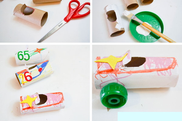Basteln aus Plastikflaschenverschlüssen, Eimern, Sauerrahm. DIY-Schritt-für-Schritt-Diagramme