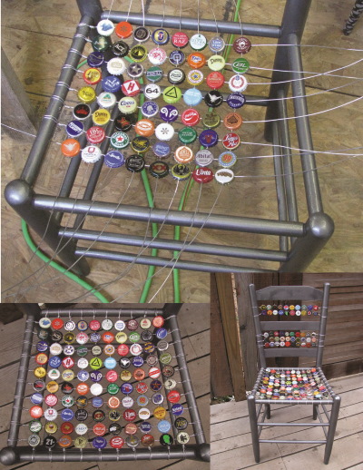Basteln aus Plastikflaschenverschlüssen, Eimern, Sauerrahm. DIY-Schritt-für-Schritt-Diagramme