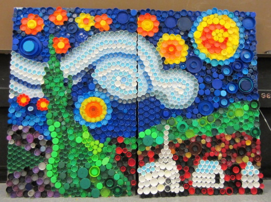 Basteln aus Plastikflaschenverschlüssen, Eimern, Sauerrahm. DIY-Schritt-für-Schritt-Diagramme