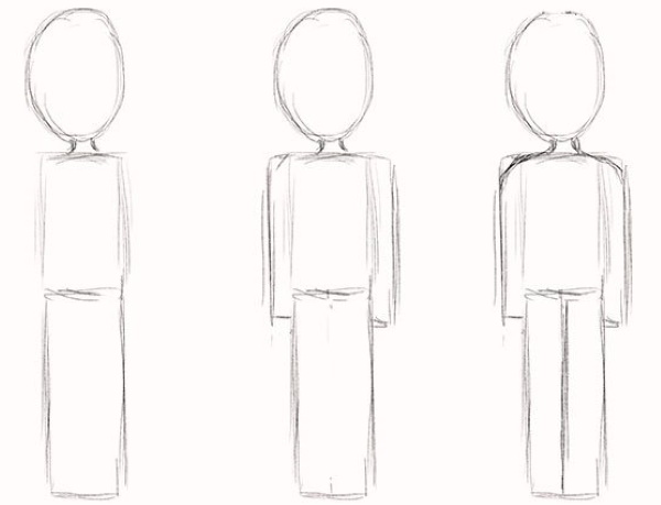 Tutorials zum Zeichnen einer Person für Anfänger. Anatomie
