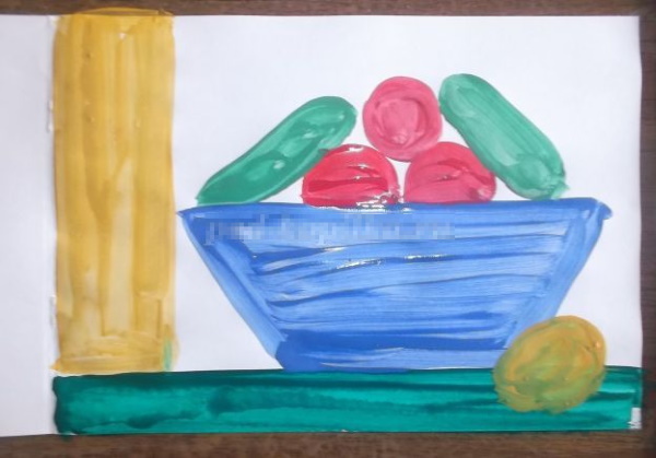 Zeichnungen von Obst und Gemüse zum Ausmalen, Buntstift- und Malskizzen