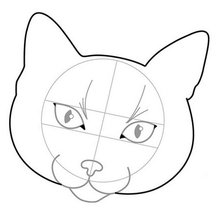 Disegni di gatti a matita, facili, carini e bellissimi, passo dopo passo, da copiare su un album da disegno, LD