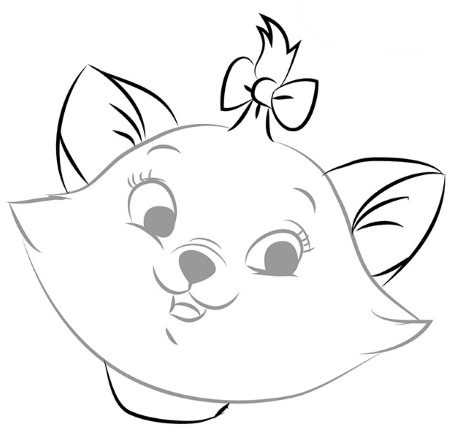 Disegni di gatti a matita, facili, carini e bellissimi, passo dopo passo, da copiare su un album da disegno, LD