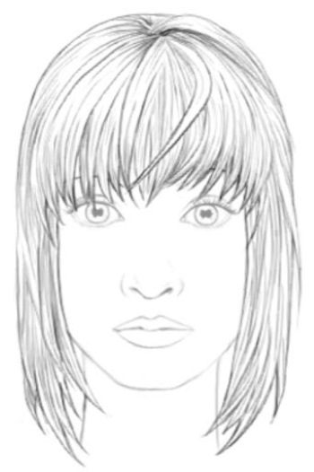 Zeichnen eines Mädchengesichts mit Bleistift zum schrittweisen Kopieren für Anfänger: im Profil mit geschlossenen Augen, Make-up, Brille