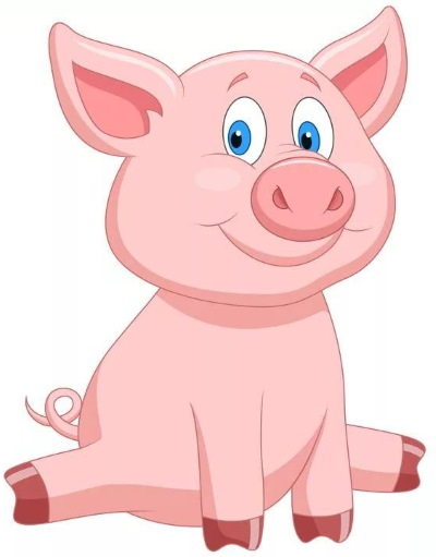Zeichnungen eines Ferkels (Schweins) für Kinder Schritt für Schritt mit einem Bleistift
