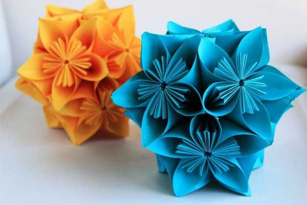 Kusudama-Kugeln aus Papier: Muster für Anfänger, einfach selbst machen