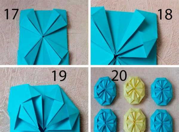 Kusudama-Kugeln aus Papier: Muster für Anfänger, einfach selbst machen