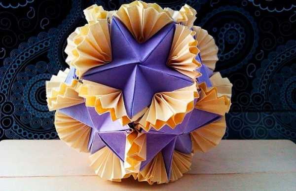 Kusudama-Kugeln aus Papier: Muster für Anfänger, einfach selbst machen