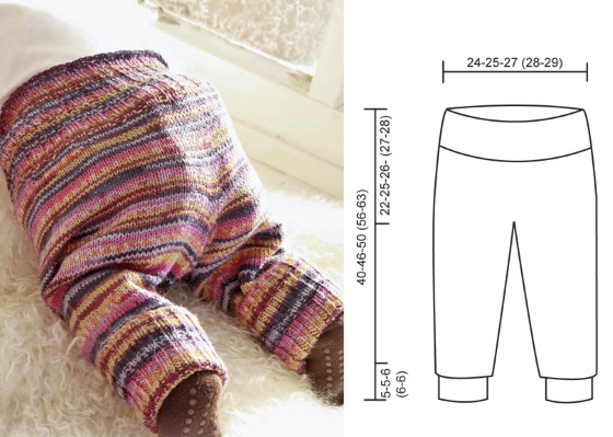 Gestrickte Hosen für Neugeborene 0-1-2-3-4-5-6 Monate. Schemata, Beschreibung für Anfänger