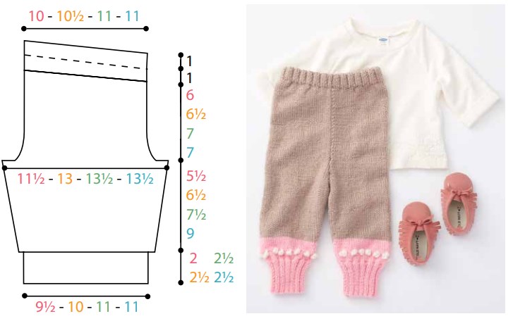 Gestrickte Hosen für Neugeborene 0-1-2-3-4-5-6 Monate. Schemata, Beschreibung für Anfänger