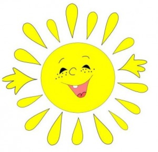 Sonne - Zeichnungen für Kinder mit Bleistift, Farben mit Strahlen, Lächeln, Gesicht, Sonnenuntergang, Sonnenaufgang