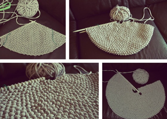 Stricken aus Strickgarn mit einer Häkelnadel. Körbe, Taschen, Hausschuhe Schritt für Schritt mit Fotos