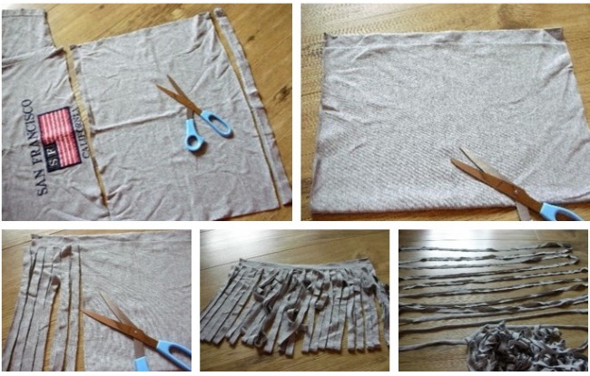 Stricken aus Strickgarn mit einer Häkelnadel. Körbe, Taschen, Hausschuhe Schritt für Schritt mit Fotos
