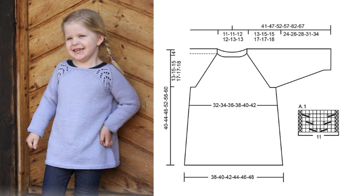 Wir stricken für Kinder mit Stricknadeln für Mädchen im Alter von 3-4 Jahren. Anleitungen, Diagramme mit Beschreibungen