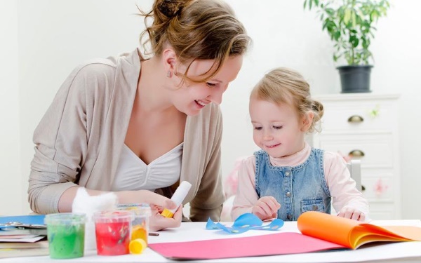 Applikationen aus Wattepads für Kinder zum Thema: Winter, Herbst, Blumen, Hase, Schneemann